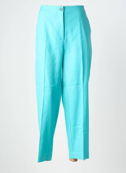 Pantalon drept închidere cu fermoar sub clapetă cu nasturi mărime normală albastru MARINA RINALDI femme