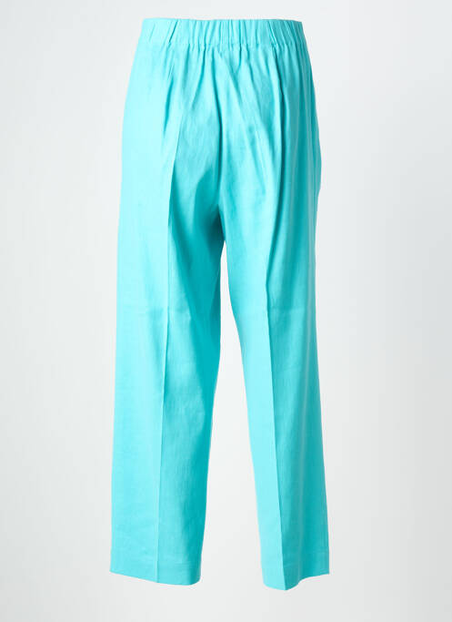 Pantalon drept închidere cu fermoar sub clapetă cu nasturi mărime normală albastru MARINA RINALDI femme