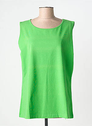 Tricou croială dreaptă mâneci scurte verde MARINA RINALDI femeie