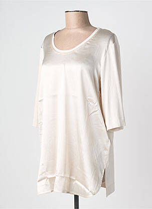 Top elasticitate mâneci 3/4 bej MARINA RINALDI femme