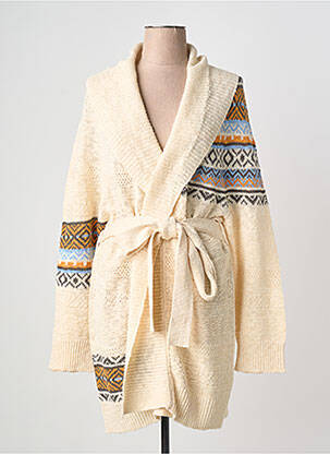 Vestă cu mâneci lungi croială cambrată bej MARINA RINALDI femme