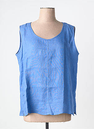 Top fără mâneci fără mâneci albastru MARINA RINALDI femme