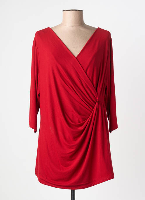 Tricou mâneci 3/4 mâneci 3/4 roșu MARINA RINALDI femme