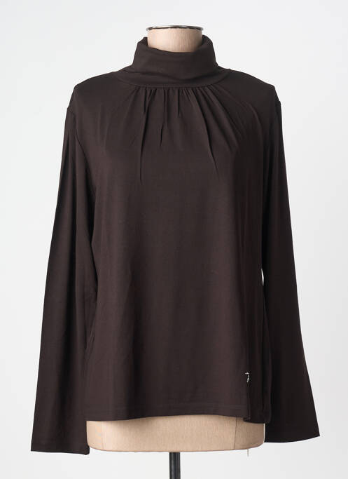 Tricou croială dreaptă mâneci lungi negru MARINA RINALDI femme