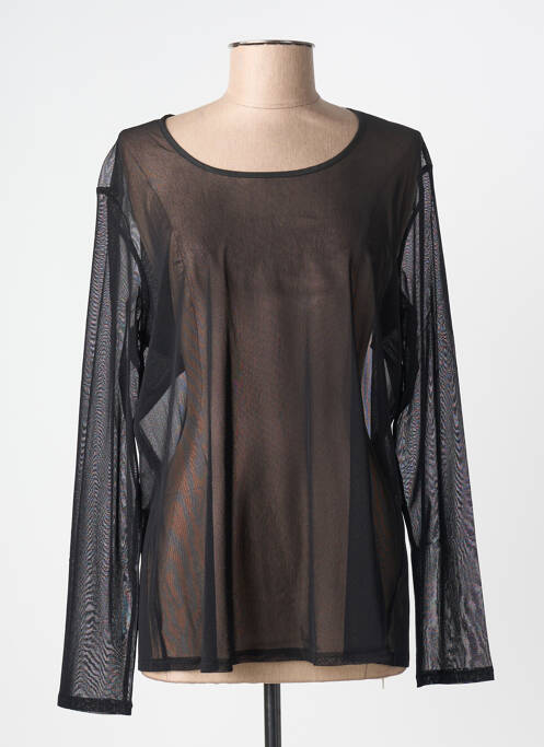 Top guler rotund mâneci lungi negru MARINA RINALDI femme