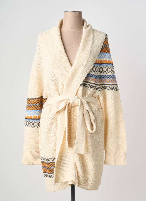 Vestă cu mâneci lungi croială cambrată bej MARINA RINALDI femme