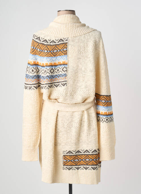 Vestă cu mâneci lungi croială cambrată bej MARINA RINALDI femme