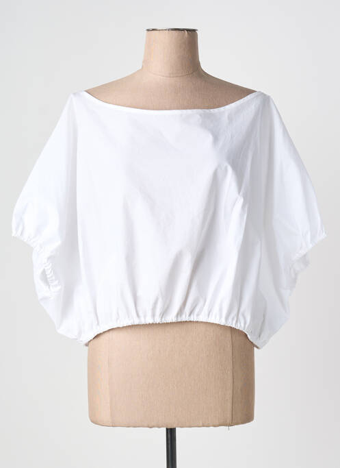 Top mâneci scurte mâneci scurte alb MARINA RINALDI femme