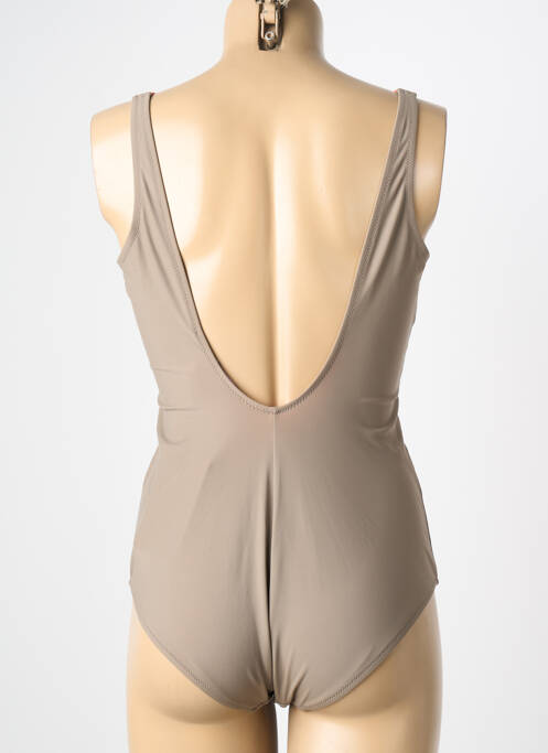 Costum de baie dintr-o singură piesă elasticitate top sutien modelat maro MARINA RINALDI femme