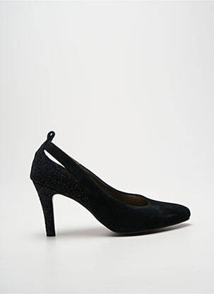 Pantofi cu toc vârf ascuțit toc de 7 la 9 cm negru REQINS femeie