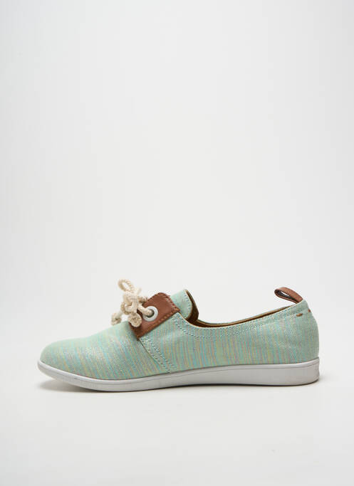 Adidași țesătură satinată toc plat până la 3 cm verde ARMISTICE femme