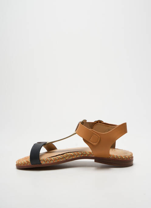 Sandale/pantofi decupați chiquet toc plat până la 3 cm maro ARMISTICE femme