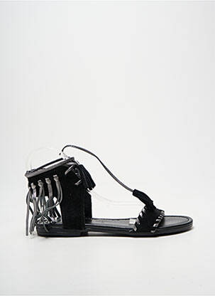 Sandale/pantofi decupați chiquet toc de 7 la 9 cm negru REQINS femeie