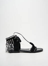 Sandale/pantofi decupați chiquet toc de 7 la 9 cm negru REQINS femme