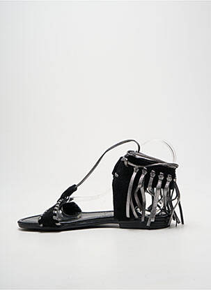 Sandale/pantofi decupați chiquet toc de 7 la 9 cm negru REQINS femeie