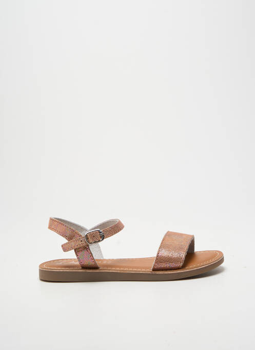 Sandale/pantofi decupați țesătură satinată vârf deschis roz L'ATELIER TROPÉZIEN fille