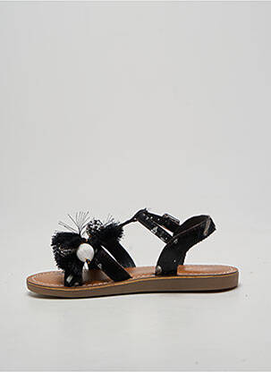 Sandale/pantofi decupați imprimare vârf deschis negru L'ATELIER TROPÉZIEN fată