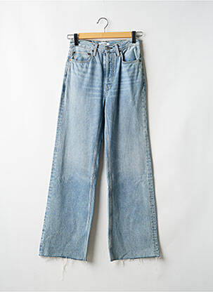 Blugi cu croială evazată talie înaltă talie înaltă albastru RE / DONE femme