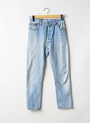 Blugi cu croială slim elasticitate talie înaltă albastru RE / DONE / LEVIS femme