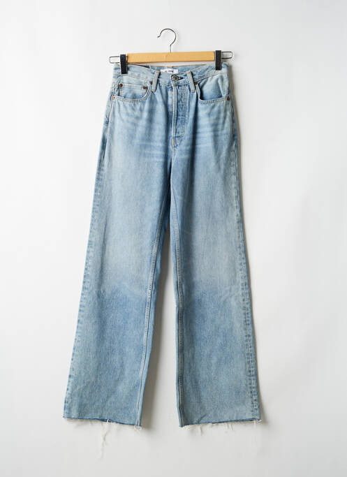 Blugi cu croială evazată talie înaltă talie înaltă albastru RE / DONE femme