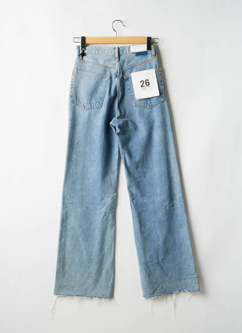 Blugi cu croială evazată talie înaltă talie înaltă albastru RE / DONE femme