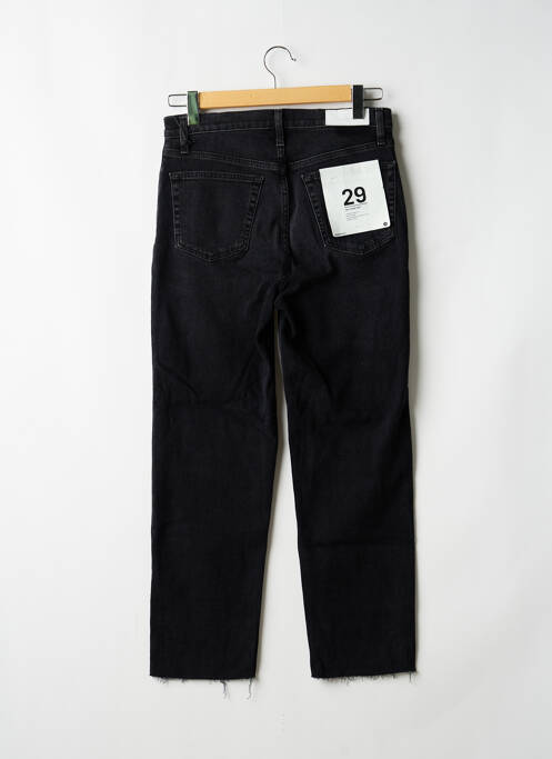 Blugi cu croială dreaptă talie înaltă talie înaltă negru RE / DONE femme