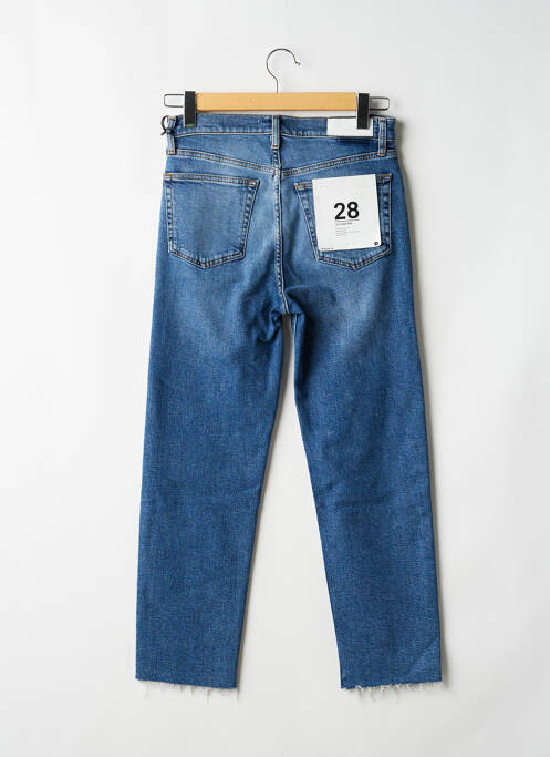 Blugi cu croială dreaptă talie înaltă talie înaltă albastru RE / DONE femme