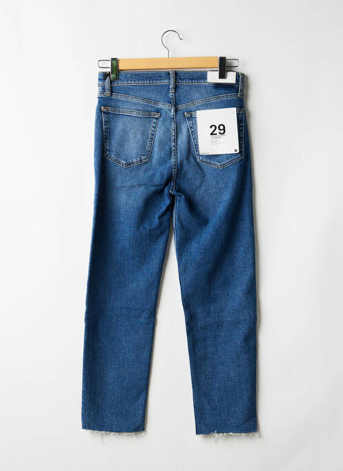 Blugi cu croială dreaptă talie înaltă talie înaltă albastru RE / DONE femme