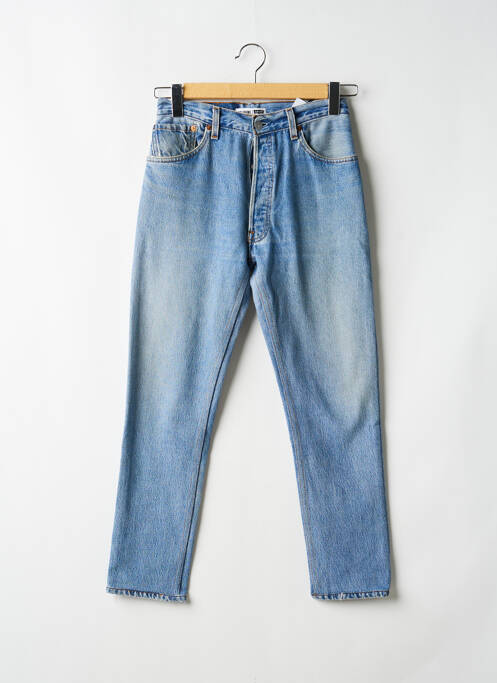 Blugi cu croială slim elasticitate talie înaltă albastru RE / DONE / LEVIS femme