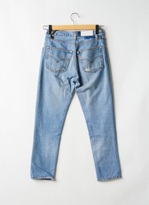 Blugi cu croială slim elasticitate talie înaltă albastru RE / DONE / LEVIS femme