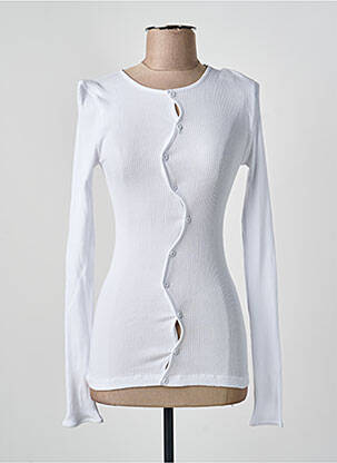 Top elasticitate mâneci lungi alb OPÉRA SPORT femme