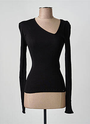 Top elasticitate mâneci lungi negru OPÉRA SPORT femme