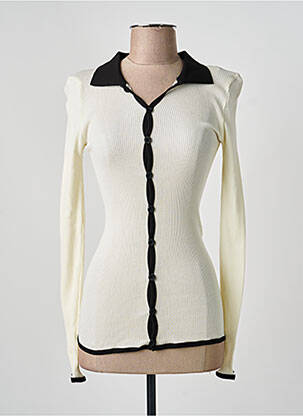 Top elasticitate mâneci lungi bej OPÉRA SPORT femme