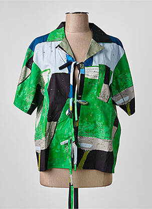 Cămașă mâneci scurte mâneci scurte verde OPÉRA SPORT femme