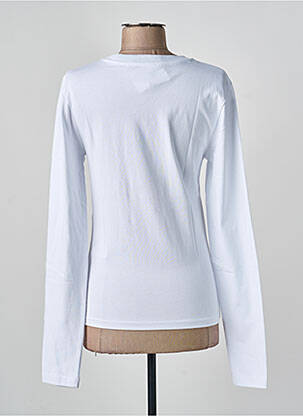 Top elasticitate mâneci lungi alb OPÉRA SPORT femeie