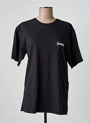 Tricou croială dreaptă mâneci scurte negru OPÉRA SPORT femeie