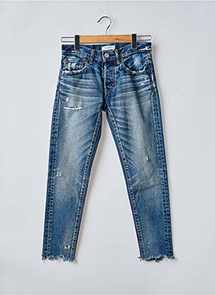 Blugi cu croială slim efect uzat decolorat mărime normală albastru MOUSSY femme