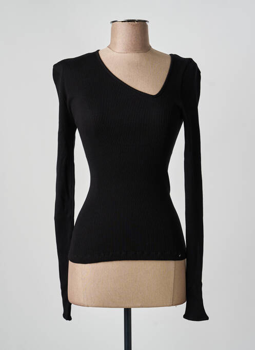 Top elasticitate mâneci lungi negru OPÉRA SPORT femme