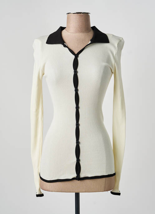 Top elasticitate mâneci lungi bej OPÉRA SPORT femme