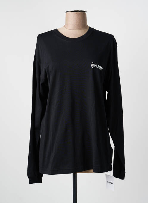 Top țesătură jersey mâneci lungi negru OPÉRA SPORT femme