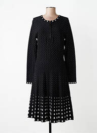Rochie midi mâneci lungi mâneci lungi negru DERHY femme
