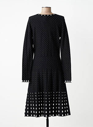 Rochie midi mâneci lungi mâneci lungi negru DERHY femeie