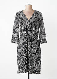 Rochie scurtă mâneci 3/4 mâneci 3/4 negru GREGORY PAT femme