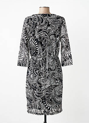 Rochie scurtă mâneci 3/4 mâneci 3/4 negru GREGORY PAT femeie
