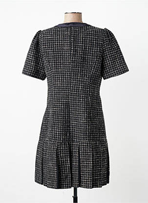 Rochie scurtă mâneci scurte mâneci scurte negru DERHY femeie