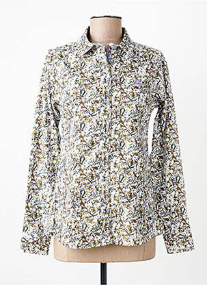 Cămașă imprimeu floral mâneci lungi verde BLACK WELLIS femme