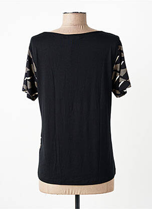 Tricou elasticitate mâneci scurte negru PAUL BRIAL femeie