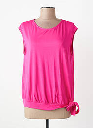 Top țesătură jersey mâneci scurte roz SEE THE MOON femme