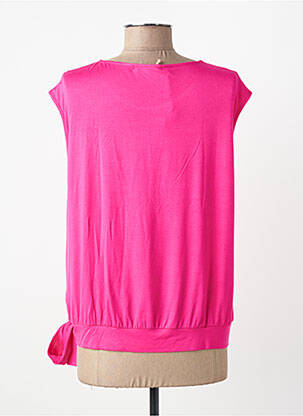 Top țesătură jersey mâneci scurte roz SEE THE MOON femme