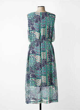 Rochie lungă fără mâneci fără mâneci verde GRIFFON femeie
